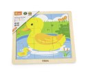 Viga Viga 51436 Puzzle na podkładce 9 elementów - kaczuszki Viga Viga 51436 Puzzle na podkładce 9 elementów - kaczuszki