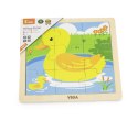 Viga Viga 51436 Puzzle na podkładce 9 elementów - kaczuszki