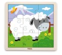 Viga Viga 51437 Puzzle na podkładce 9 elementów - owieczka Viga Viga 51437 Puzzle na podkładce 9 elementów - owieczka