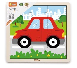 Viga Viga 51444 Puzzle na podkładce 9 elementów - autko