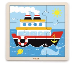 Viga Viga 51445 Puzzle na podkładce 9 elementów - statek