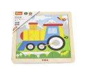 Viga Viga 51446 Puzzle na podkładce 9 elementów - ciuchcia Viga Viga 51446 Puzzle na podkładce 9 elementów - ciuchcia