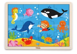 Viga Viga 51451 Puzzle na podkładce 16 elementów - ocean