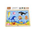 Viga Viga 51451 Puzzle na podkładce 16 elementów - ocean