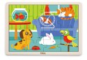 Viga Viga 51453 Puzzle na podkładce 16 elementów - zwierzęta domowe Viga Viga 51453 Puzzle na podkładce 16 elementów - zwierzęta domowe