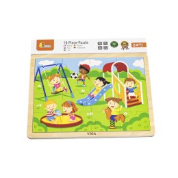 Viga Viga 51454 Puzzle na podkładce 16 elementów - plac zabaw