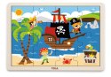 Viga Viga 51459 Puzzle na podkładce 16 elementów - piraci Viga Viga 51459 Puzzle na podkładce 16 elementów - piraci