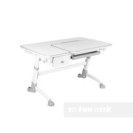 Fun Desk Biurko Amare Grey z szufladą Drawer Grey biały, szary