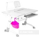 Fun Desk Biurko Amare Grey z szufladą Drawer Grey biały, szary