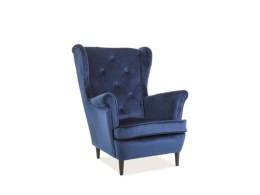 SIGNAL FOTEL WYPOCZYNKOWY LADY VELVET BORDOWY BLUVEL 59 / WENGE