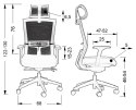 Fotel obrotowy HOPE CZARNY MECHANIZM SAMOWAŻĄCY - krzesło biurowe do biurka - TILT, ZAGŁÓWEK