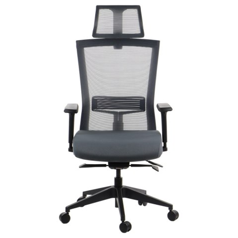 Fotel obrotowy HOPE SZARY MECHANIZM SAMOWAŻĄCY - krzesło biurowe do biurka - TILT, ZAGŁÓWEK Fotel obrotowy HOPE SZARY MECHANIZM SAMOWAŻĄCY - krzesło biurowe do biurka - TILT, ZAGŁÓWEK
