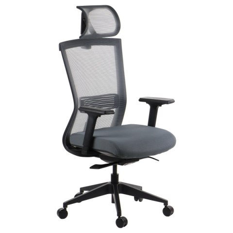 Fotel obrotowy HOPE SZARY MECHANIZM SAMOWAŻĄCY - krzesło biurowe do biurka - TILT, ZAGŁÓWEK Fotel obrotowy HOPE SZARY MECHANIZM SAMOWAŻĄCY - krzesło biurowe do biurka - TILT, ZAGŁÓWEK