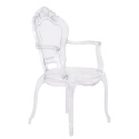 KRZESŁO Z PODŁOKIETNIKAMI KING ARM transparentne - poliwęglan KING HOME KRZESŁO Z PODŁOKIETNIKAMI KING ARM transparentne - poliwęglan KING HOME