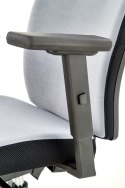 Halmar POP fotel pracowniczy, kolor: pasek boczny - czarny RN60999, front - popielaty M47 Halmar POP fotel pracowniczy, kolor: pasek boczny - czarny RN60999, front - popielaty M47