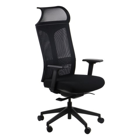 Fotel obrotowy RYDER CZARNY MECHANIZM SAMOWAŻĄCY - krzesło biurowe do biurka - TILT Fotel obrotowy RYDER CZARNY MECHANIZM SAMOWAŻĄCY - krzesło biurowe do biurka - TILT