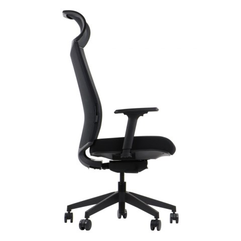 Fotel obrotowy RYDER CZARNY MECHANIZM SAMOWAŻĄCY - krzesło biurowe do biurka - TILT Fotel obrotowy RYDER CZARNY MECHANIZM SAMOWAŻĄCY - krzesło biurowe do biurka - TILT