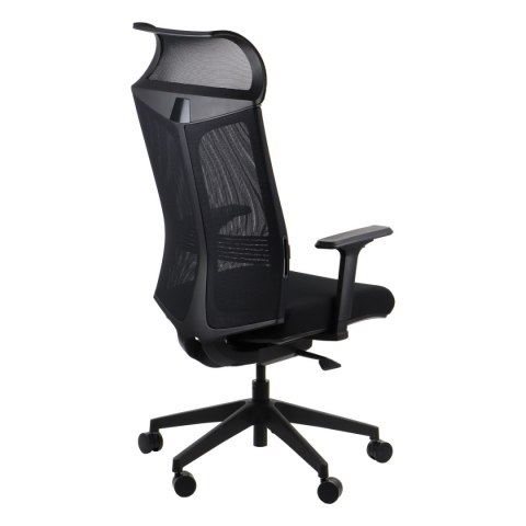 Fotel obrotowy RYDER CZARNY MECHANIZM SAMOWAŻĄCY - krzesło biurowe do biurka - TILT Fotel obrotowy RYDER CZARNY MECHANIZM SAMOWAŻĄCY - krzesło biurowe do biurka - TILT