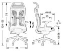 Fotel obrotowy RYDER EXTREME MECHANIZM SAMOWAŻĄCY czarny/czerwony - krzesło biurowe do biurka - TILT