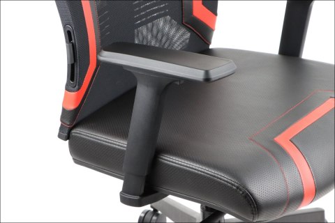 Fotel obrotowy RYDER EXTREME MECHANIZM SAMOWAŻĄCY czarny/czerwony - krzesło biurowe do biurka - TILT Fotel obrotowy RYDER EXTREME MECHANIZM SAMOWAŻĄCY czarny/czerwony - krzesło biurowe do biurka - TILT