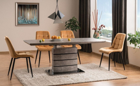 SIGNAL KRZESŁO CHIC VELVET CZARNY STELAŻ/CURRY BLUVEL 68 SIGNAL KRZESŁO CHIC VELVET CZARNY STELAŻ/CURRY BLUVEL 68