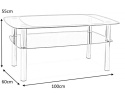 ŁAWA RAVA C SIGNAL SZKŁO HARTOWANE TRANSPARENTNY / METAL CHROMOWANY 100x60x55 Z PÓŁKĄ prostokątna ŁAWA RAVA C SIGNAL SZKŁO HARTOWANE TRANSPARENTNY / METAL CHROMOWANY 100x60x55 Z PÓŁKĄ prostokątna