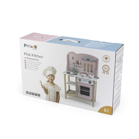 Viga Viga 44046 PolarB Kuchnia z akcesoriami silver-pink Viga Viga 44046 PolarB Kuchnia z akcesoriami silver-pink