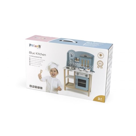 Viga Viga 44047 PolarB Kuchnia z akcesoriami silver-blue Viga Viga 44047 PolarB Kuchnia z akcesoriami silver-blue