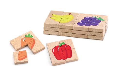 Viga Viga 50700 Zestaw puzzli magnetycznych - owoce i warzywa Viga Viga 50700 Zestaw puzzli magnetycznych - owoce i warzywa