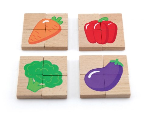 Viga Viga 50700 Zestaw puzzli magnetycznych - owoce i warzywa Viga Viga 50700 Zestaw puzzli magnetycznych - owoce i warzywa