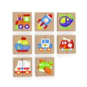 Viga Viga 50723 Zestaw puzzli magnetycznych - transport Viga Viga 50723 Zestaw puzzli magnetycznych - transport