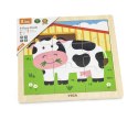 Viga Viga 51438 Puzzle na podkładce 9 elementów - krówka