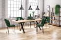 Halmar stół APEX 120x78 drewno lite - dębowe kolor: dąb naturalny podstawa stal malowana proszkowo czarny Halmar stół APEX 120x78 drewno lite - dębowe kolor: dąb naturalny podstawa stal malowana proszkowo czarny