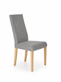 Halmar DIEGO krzesło do jadalni dąb miodowy / tap. Inari 91 (jasno szare)