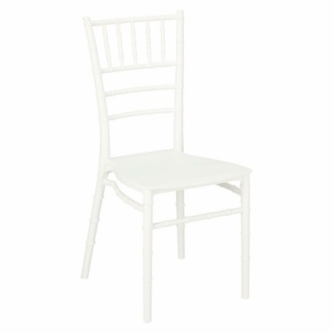 Intesi Krzesło bankietowe Chiavari białe tworzywo PP do kuchni jadalni recepcji restauracji