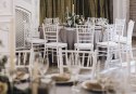 Intesi Krzesło bankietowe Chiavari białe tworzywo PP do kuchni jadalni recepcji restauracji Intesi Krzesło bankietowe Chiavari białe tworzywo PP do kuchni jadalni recepcji restauracji