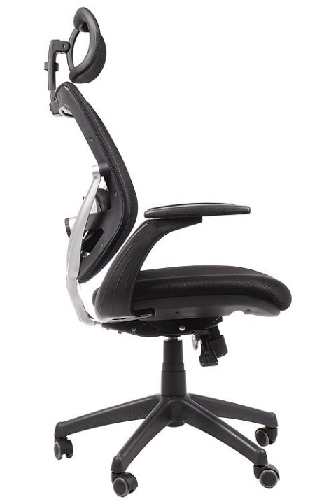 Fotel obrotowy KB-8904 CZARNY - krzesło biurowe do biurka - TILT, ZAGŁÓWEK Fotel obrotowy KB-8904 CZARNY - krzesło biurowe do biurka - TILT, ZAGŁÓWEK
