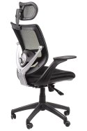 Fotel obrotowy KB-8904 CZARNY - krzesło biurowe do biurka - TILT, ZAGŁÓWEK Fotel obrotowy KB-8904 CZARNY - krzesło biurowe do biurka - TILT, ZAGŁÓWEK
