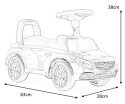 Milly Mally Pojazd Jeździk MERCEDES-AMG C63 Coupe White S Biały Pchacz Chodzik klakson melodyjki kierownica z logo schowek 12m+