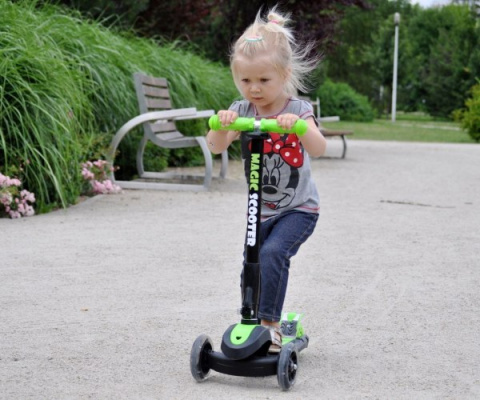 Milly Mally Hulajnoga Scooter Jeździk Magic Graffiti Czarny Żółty regulowana wysokość kierownicy świecące koła hamulec 3 lata+ Milly Mally Hulajnoga Scooter Jeździk Magic Graffiti Czarny Żółty regulowana wysokość kierownicy świecące koła hamulec 3 lata+