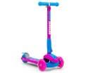 Milly Mally Hulajnoga Scooter Jeździk Magic Pink-Blue Różowo Niebieska aluminium świecące koła hamulec regulowana wys. składana