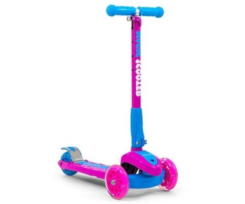 Milly Mally Hulajnoga Scooter Jeździk Magic Pink-Blue Różowo Niebieska aluminium świecące koła hamulec regulowana wys. składana Milly Mally Hulajnoga Scooter Jeździk Magic Pink-Blue Różowo Niebieska aluminium świecące koła hamulec regulowana wys. składana