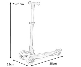 Milly Mally Scooter Micmax Red