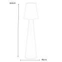 LAMPA PODŁOGOWA LOLA 165 biała - LED - RGB wbudowana bateria Z PILOTEM NEW GARDEN DO WNĘTRZ I NA ZEWNĄTRZ LAMPA PODŁOGOWA LOLA 165 biała - LED - RGB wbudowana bateria Z PILOTEM NEW GARDEN DO WNĘTRZ I NA ZEWNĄTRZ