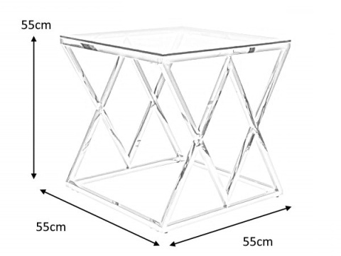 SIGNAL ŁAWA ZEGNA B TRANSPARENTNY/SREBRNY 55X55 SIGNAL ŁAWA ZEGNA B TRANSPARENTNY/SREBRNY 55X55