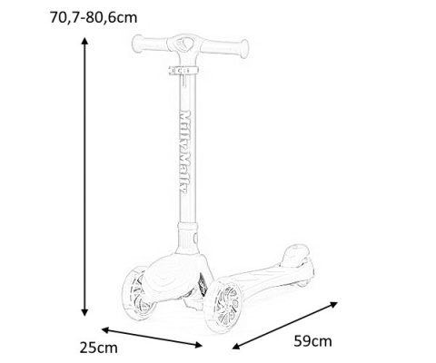Milly Mally Scooter Hulajnoga Boogie Green Zielona aluminium składana regulacja wysokości kierownicy świecące koła 3 lata+ Milly Mally Scooter Hulajnoga Boogie Green Zielona aluminium składana regulacja wysokości kierownicy świecące koła 3 lata+