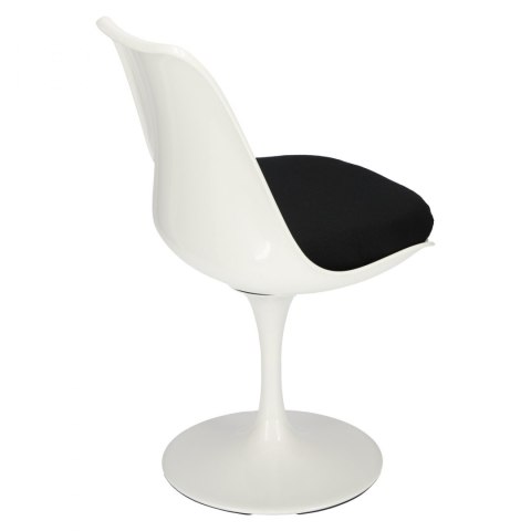 D2.DESIGN Krzesło Tul białe/czarna poduszka D2.DESIGN Krzesło Tul białe/czarna poduszka