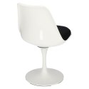 D2.DESIGN Krzesło Tul białe/czarna poduszka D2.DESIGN Krzesło Tul białe/czarna poduszka