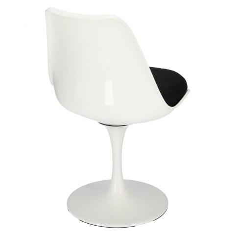 D2.DESIGN Krzesło Tul białe/czarna poduszka D2.DESIGN Krzesło Tul białe/czarna poduszka
