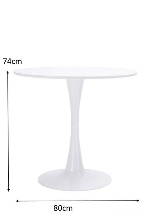 STÓŁ OKRĄGŁY CZARNY TULIP FI 80 Modesto Design MODESTO blat MDF PODSTAWA metal lakierowany proszkowo DO DOMU I DO LOKALU STÓŁ OKRĄGŁY CZARNY TULIP FI 80 Modesto Design MODESTO blat MDF PODSTAWA metal lakierowany proszkowo DO DOMU I DO LOKALU